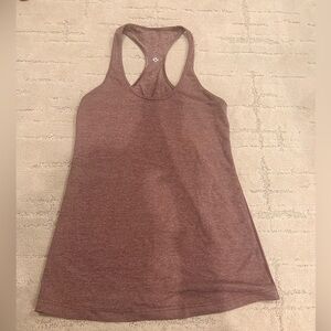 Lululemon - size 8 long racer back tank (light purple)